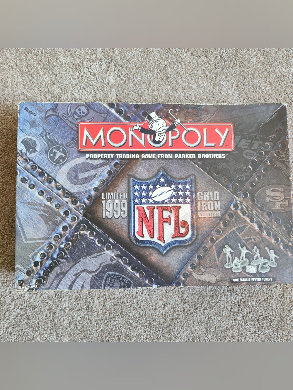 Monopoly NFL Limited Edition 1999 Grid Iron Edition Board Game - Rare